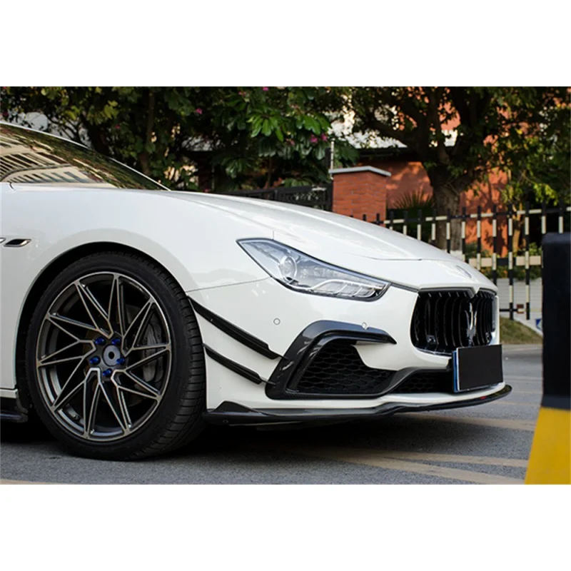 

High Quality Carbon Fiber Front Bumper Wind Blade Decoration Suitable For 14-17 Models Of Maserati Ghibli