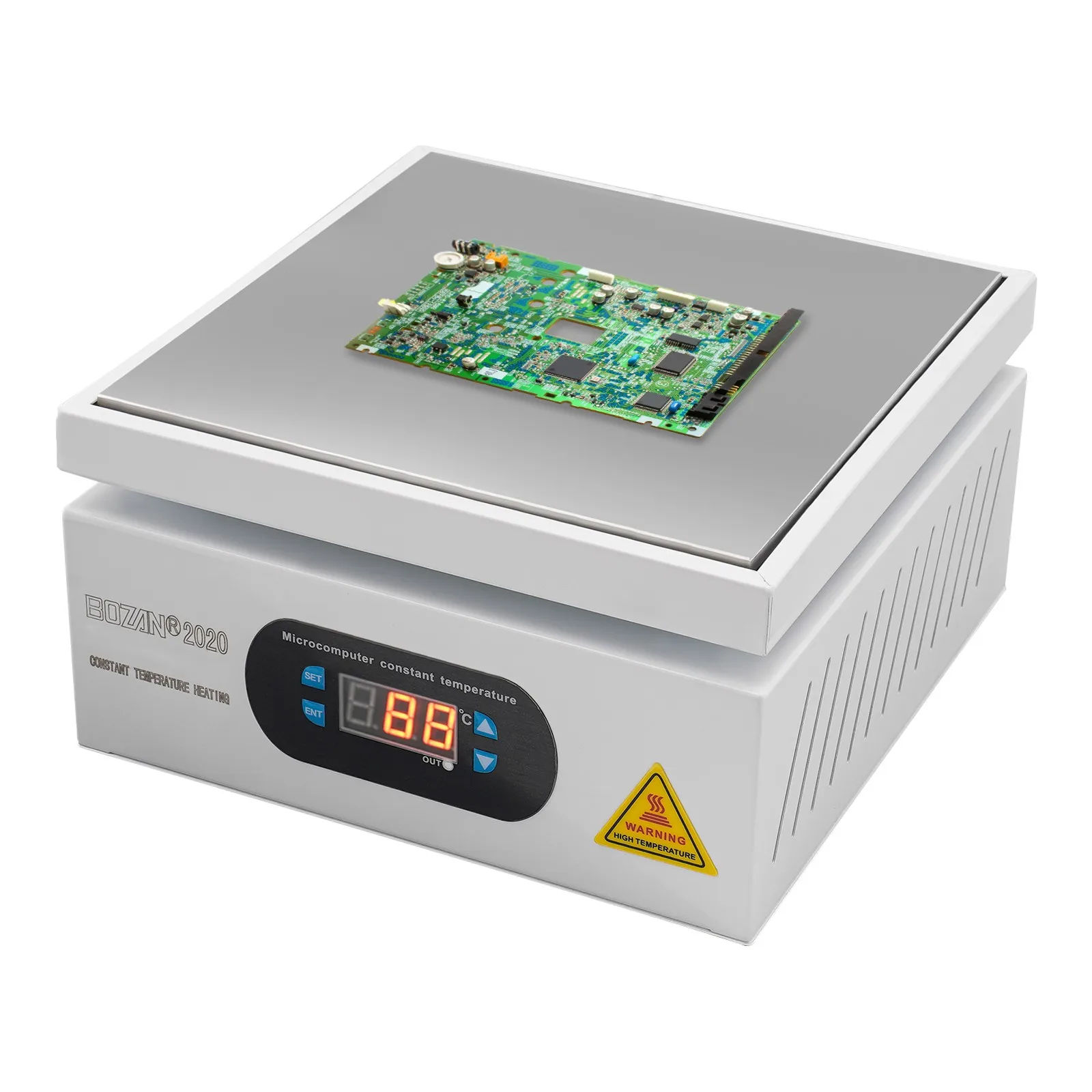 700W Professionnel 20 x 20 cm Surface Chauffante 0-500 ° Station de préchauffage par micro-ordinateur numérique C pour prise de retrait SMD/PCB