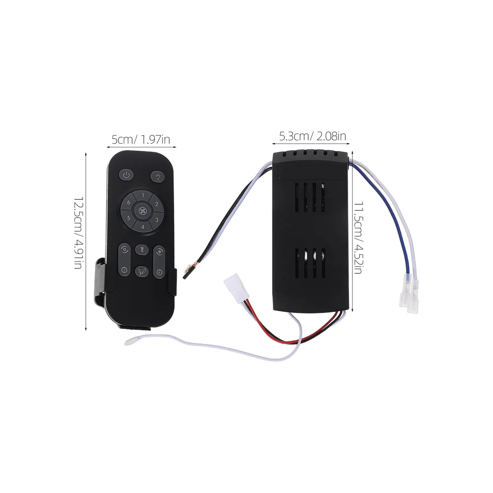1Set Universal Dc Ceiling Fan Remote Control 6-Speed Timing Function Receiver Wireless Ceiling Fan Adjustment Kit