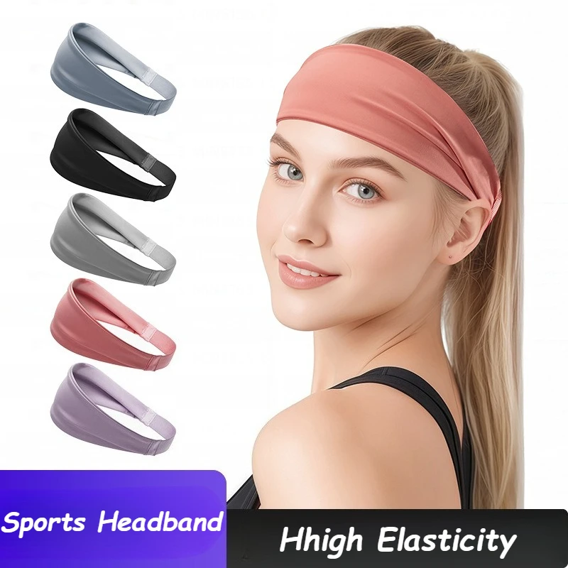 

Sports Sweat-Absorbent Headband Running Fitness Forehead New Men and Women Headbands for Non-Slip Cycling Football Yoga