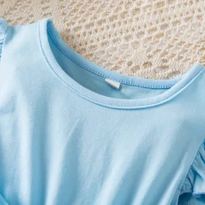 Váy mùa hè 3d Butterfly Lilo Stitch cho trẻ em, quần áo trẻ em giản dị, váy công chúa xinh đẹp, váy tiệc, 2-6 8 Váy bán hàng chính Bướm 3D - №1