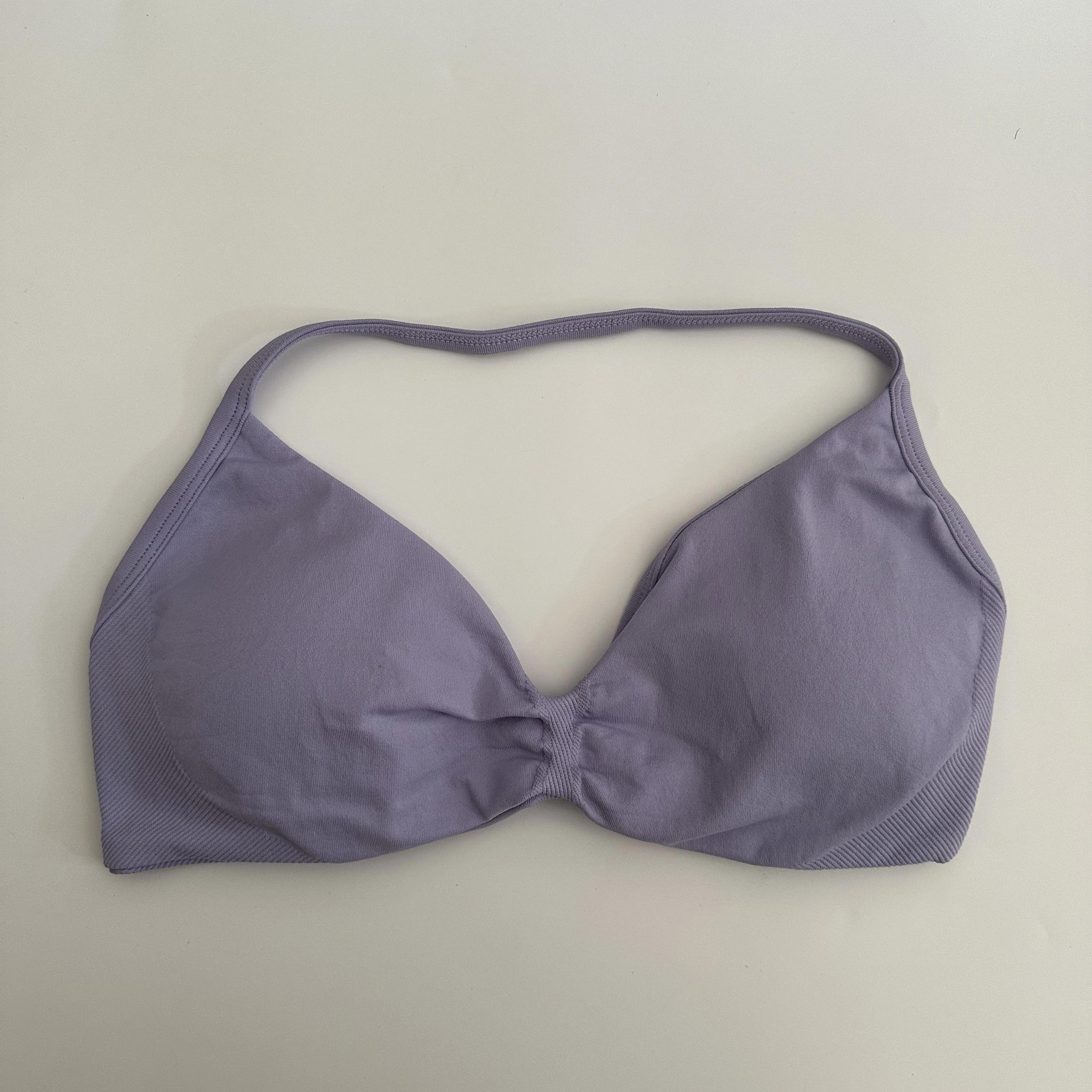 No Logo Strappy Bra Gym Top Women High Support Impact Thin Strap Halter Sports Seamless Bras Scrunch Workout Yoga Tank Top