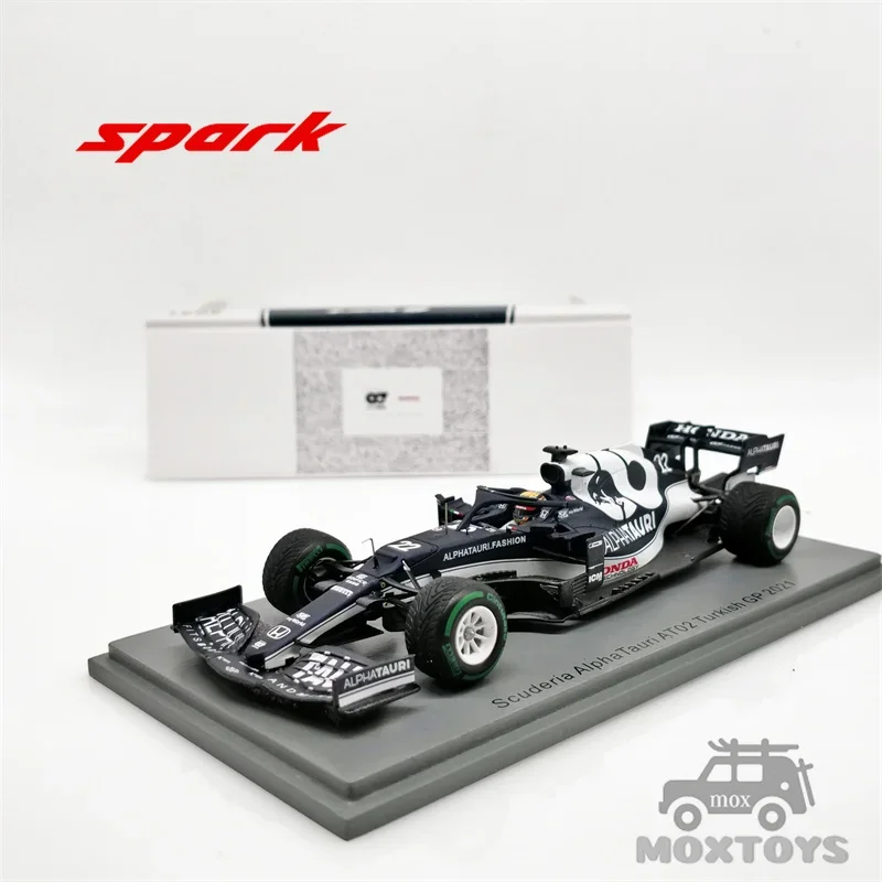 Spark 1:43 AlphaTauri AT02 No.22 Scuderia AlphaTauri Turkish GP 2021 Yuki Tsunoda Model Car