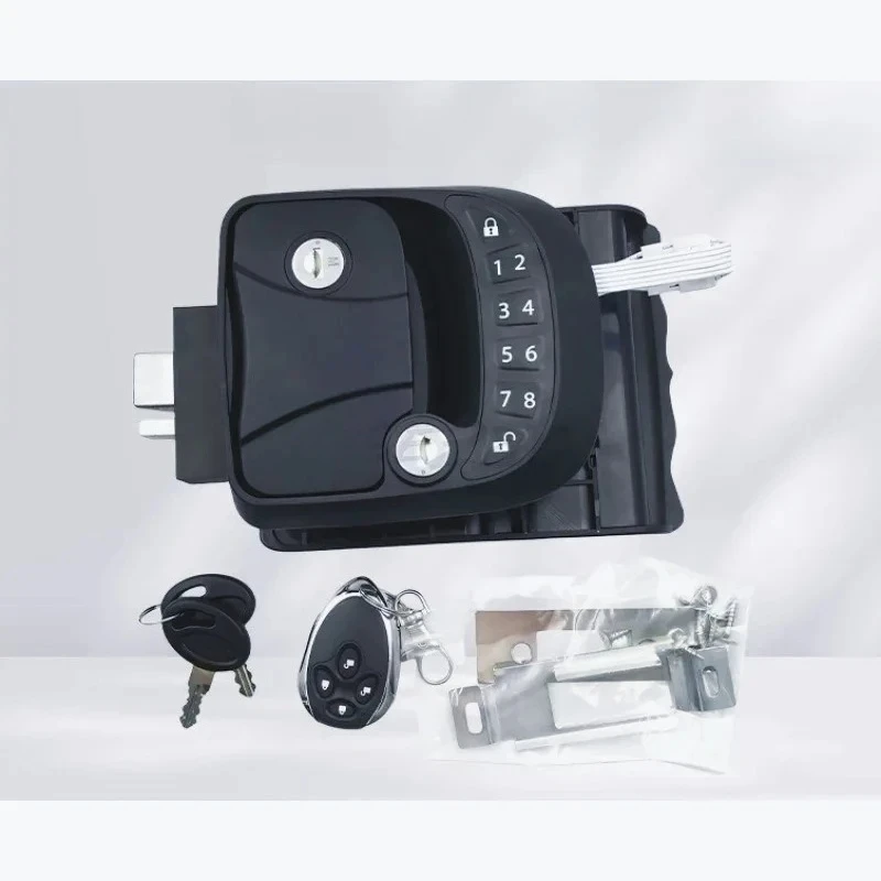 

AQ-RV Lock Light Plastic Electronic Password Lock RV Flat American Torch Shaped RV Handle Lock