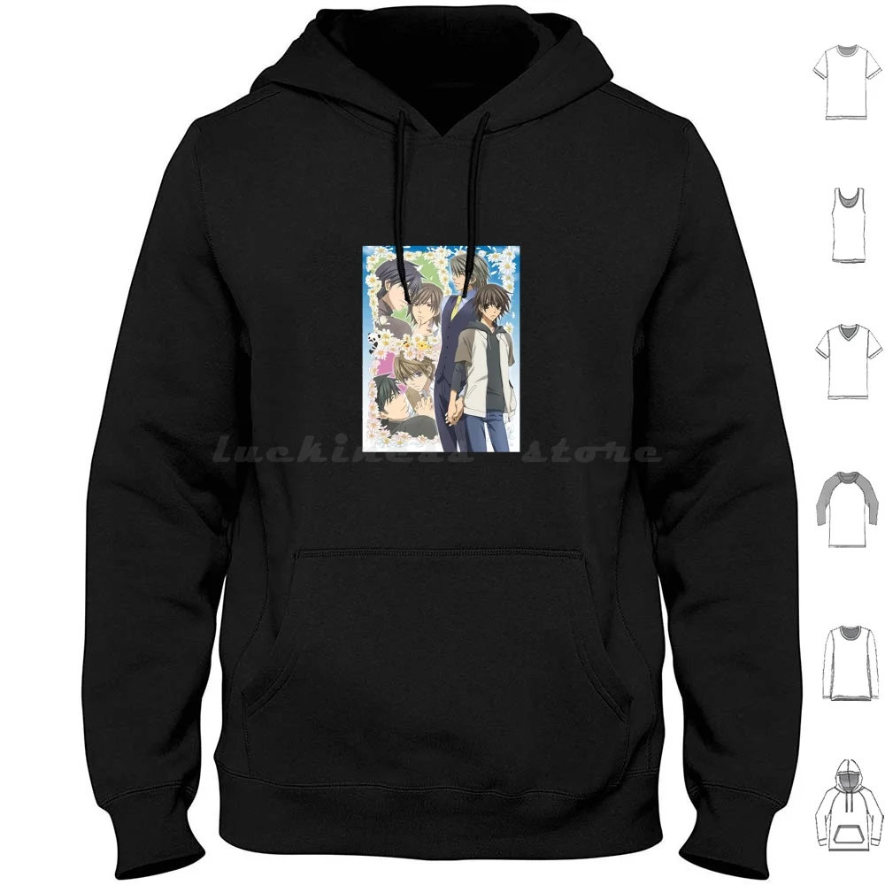Junjou Romantica Potrait sudaderas con capucha de manga larga Anime película Manga Lesby Sexy Junjou Romantica Misaki Usagi Yaoi lindos niños