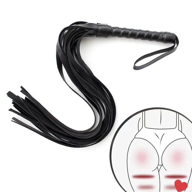 Bdsm Spaß Sex Spiel Peitsche Leder Erotische Sexy Slave Spanking Paddle Sex Spielzeug für Frauen Paare Erwachsene Flogger Fetisch Bondage Harness