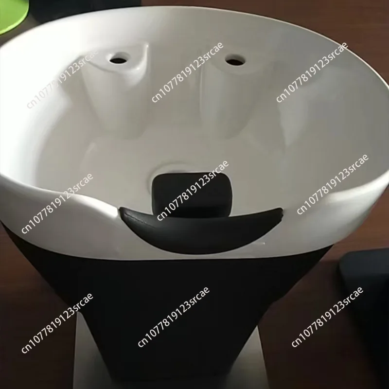 Shampoo bed ceramic head basin grafting basin base column base ceramic basin accessories vertical shampoo