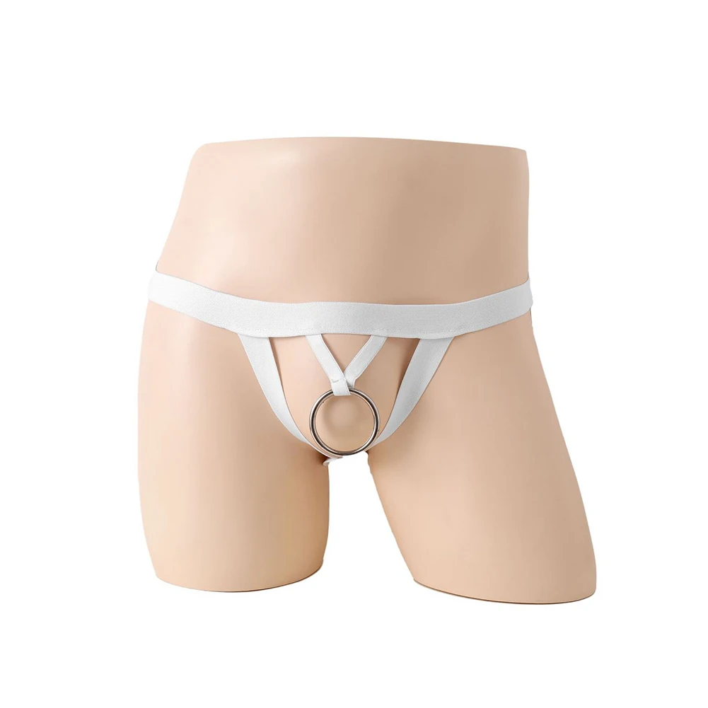 

Fashion Hot New Stylish Mens Brief Underwear Open Sheath Solid Solid Color Spandex Thongs Underpants Crotchless