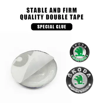 10mm nálepka s dálkovým ovládáním na auto Hliníková nálepka se znakem pro Škoda Octavia Kodiaq Fabia Superb Rapid Kamiq Karoq Derivati Yeti Enyaq A7 10 nejlepší prodej Samolepka s logem Škoda Key - №2