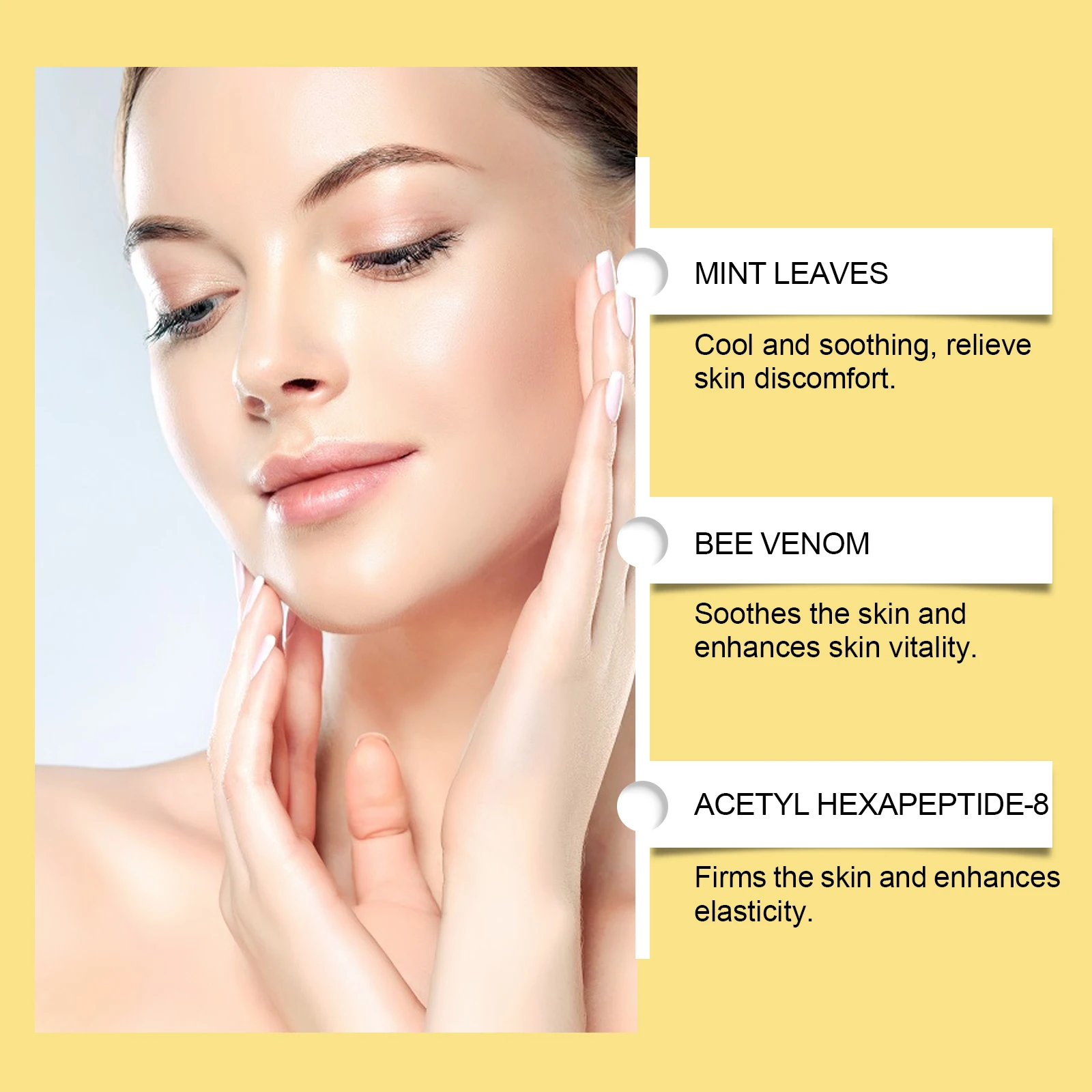 Bee Venom Face Lift Cream Anti-Aging Firming Tightens Wrinkle Restoring Skin Elasticity Repair Redness Nature Body Care Cream