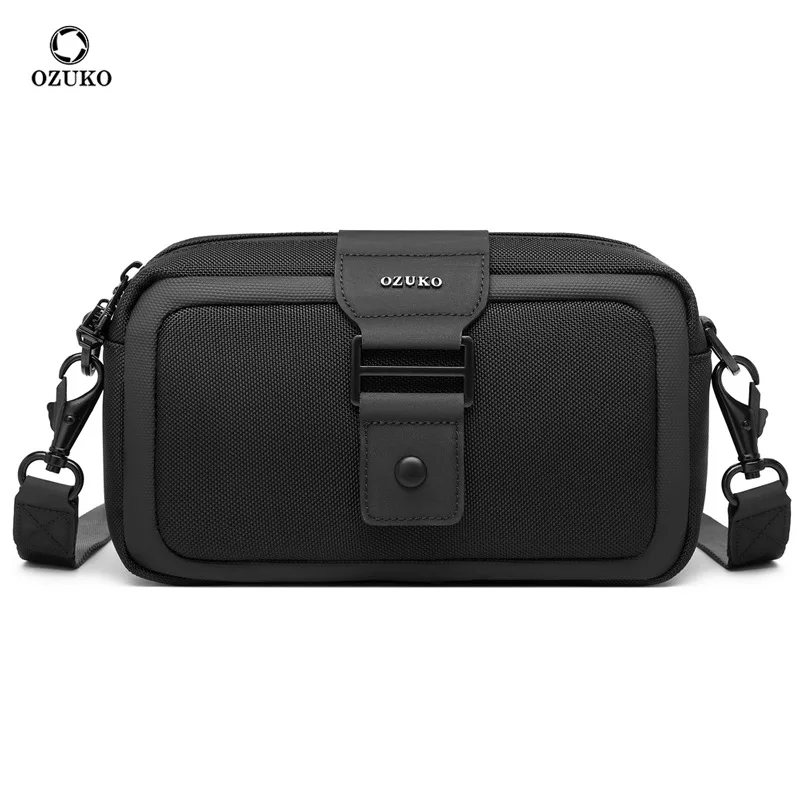 OZUKO High Street Techwear Style Men Crossbody Bags Outdoor Sport Waterproof Tactical Function Shoulder Bags bolsos para hombre