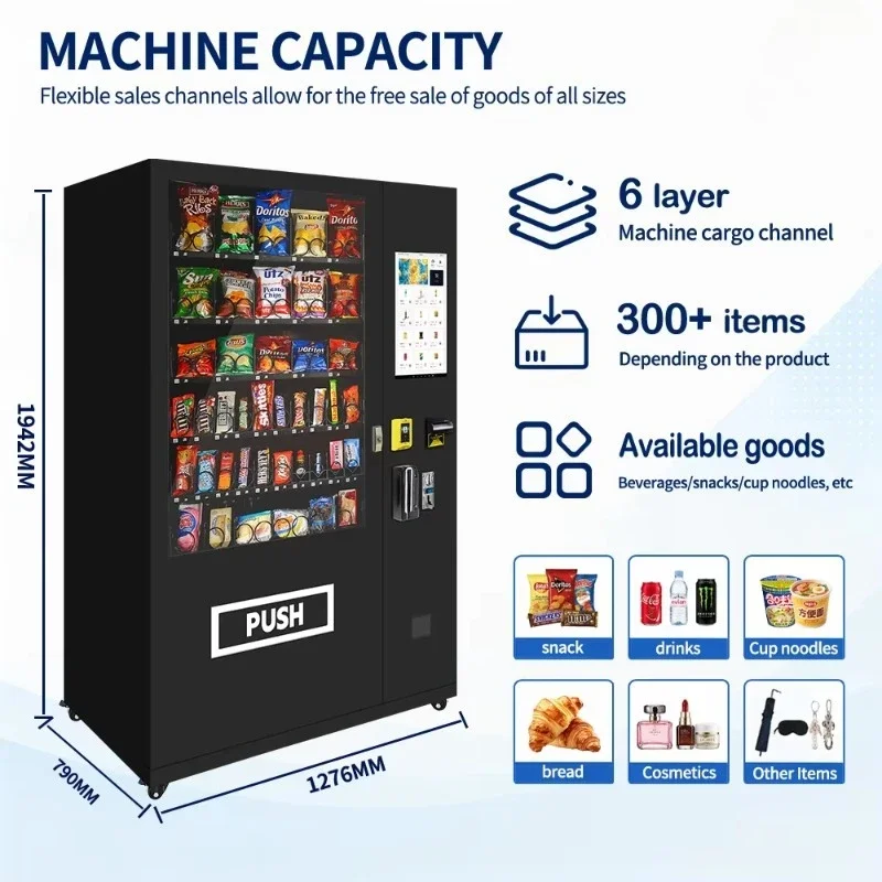 Customized Razor Vending Machine with Credit Card Payments for Hotel