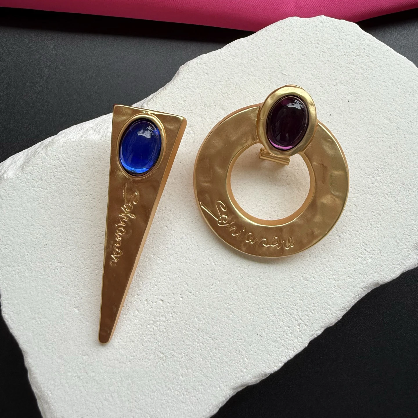 2026 Fashion Designer Top Quality Luxury Asymmetric Earrings Women Art Jewelry Accessories Trend