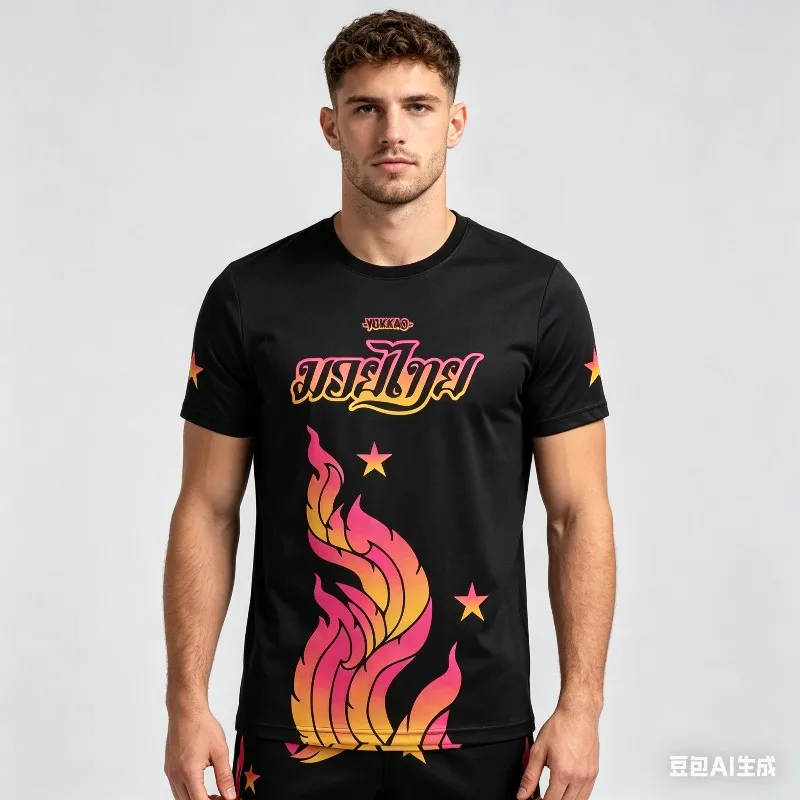 Camiseta Deportiva Casual de Verano 2026 para Hombre, Marca YoKKAO, Muay Thai, de Secado Rápido, Manga Corta, Impresión 3D, Transpirable y Cómoda para Gimnasio