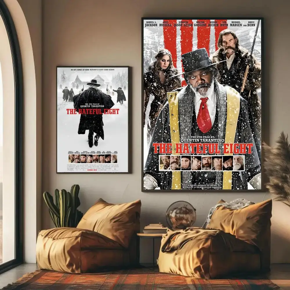 T-The Hateful Eight Poster HD Wall Art Decal Self-Adhesive Aesthetic Decor For Home Living bedroom bar aesthetic