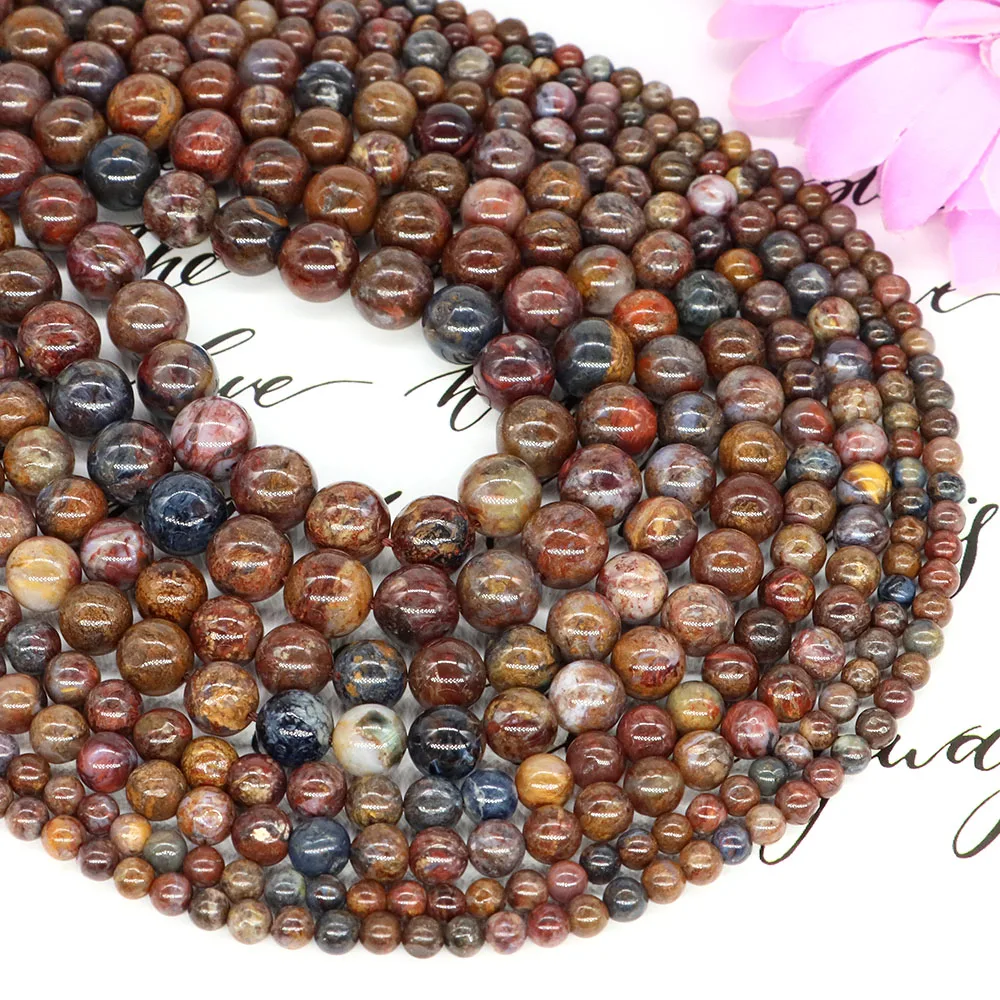 

4/6/8/10mm Pietersite Jasper Beads Natural Crystals Peter Stones Loose Bead for Jewelry Making Diy Bracelet Necklace Accessories