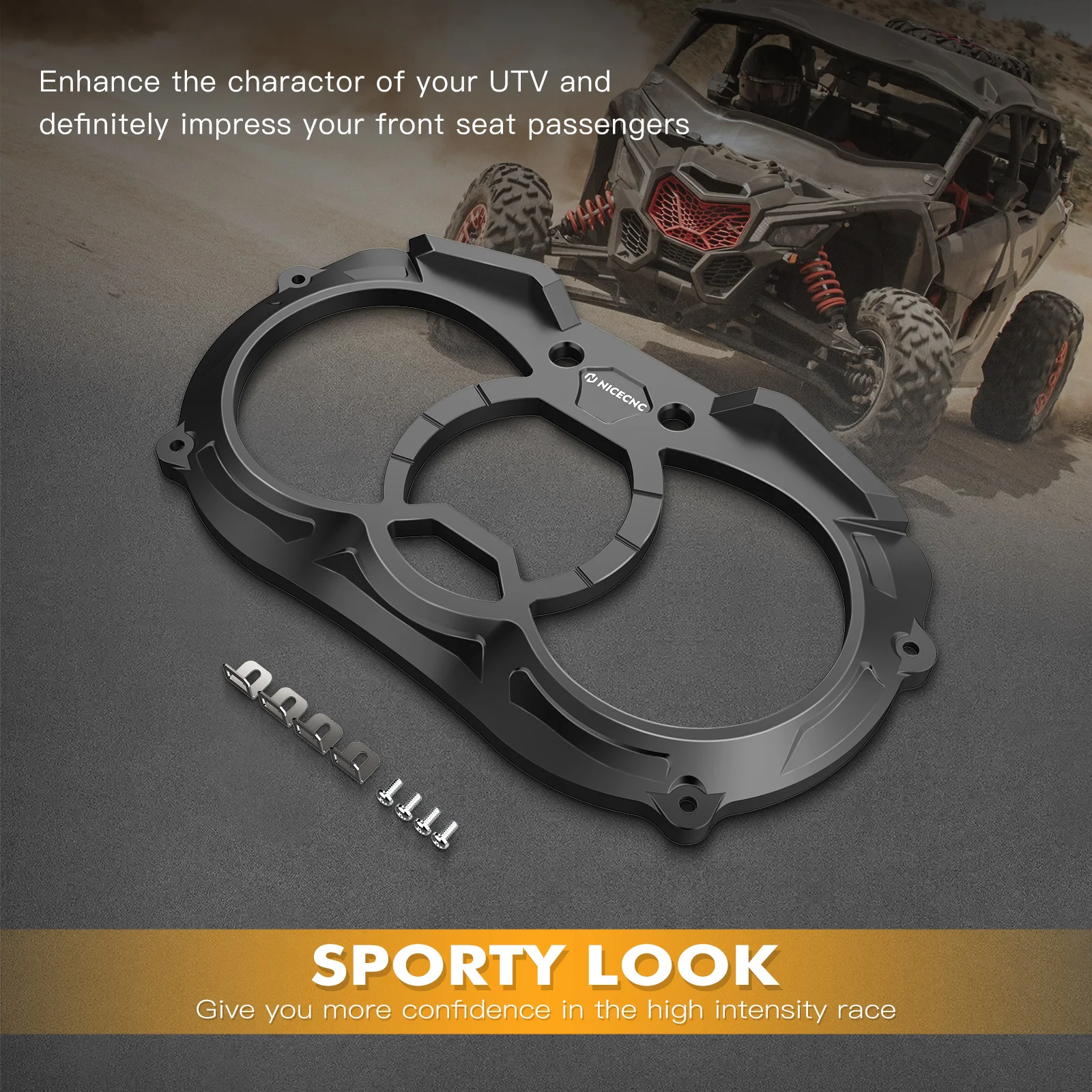 Nicecnc geschikt voor canam maverick x3 aluminium dashboard, CNC machinaal bewerkt geanodiseerd, geschikt voor canam maverick x3 r r turbo Max 2017-2019