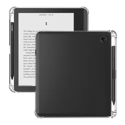 For Kobo Elipsa 2E/Elipsa 10.3 Inch Shockproof Case with Pen Slot Transparent TPU Soft Protective Cover for Kobo Sage 8.0