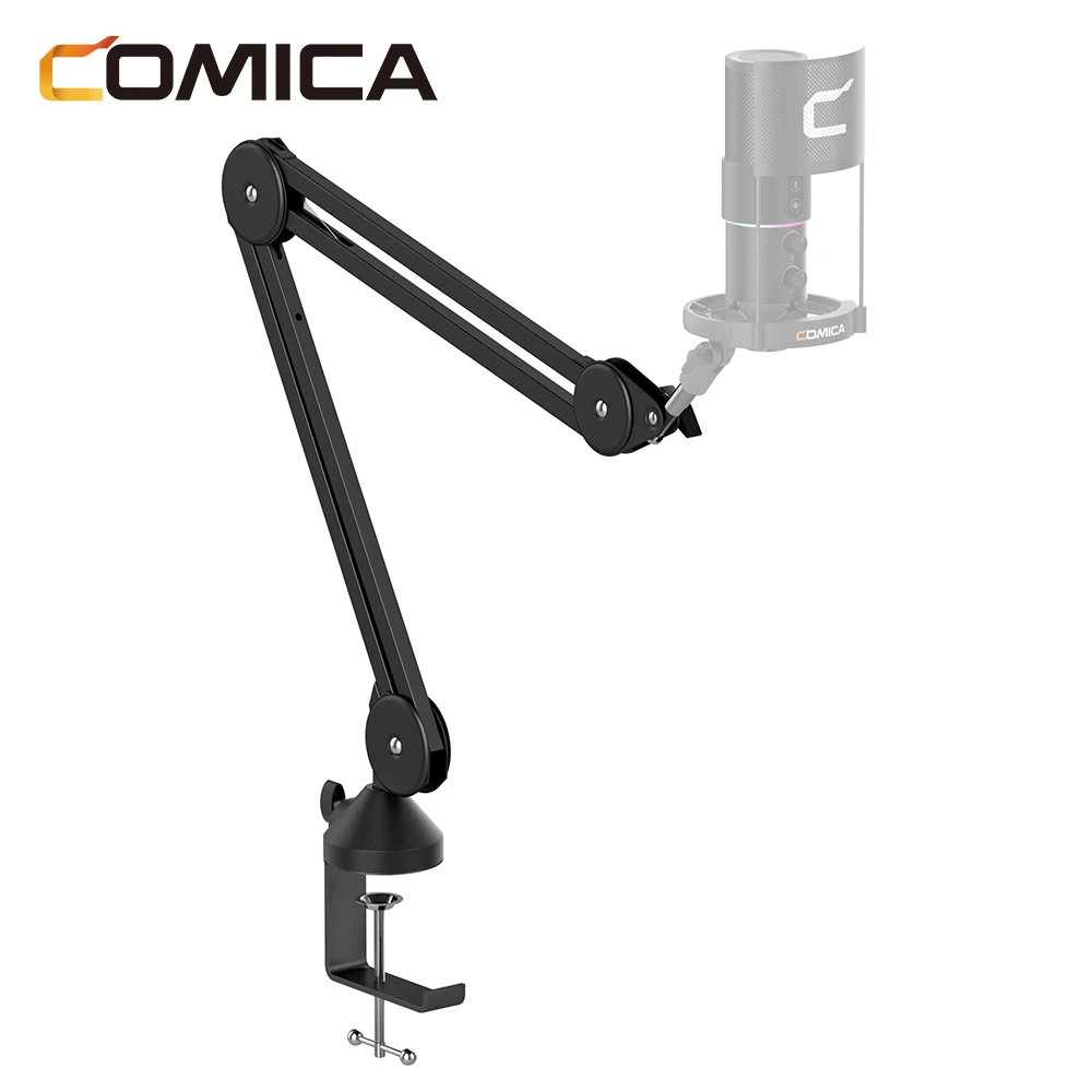 Comica MS1 Adjustable Suspension Boom Mic Stand for Vlog Cameras And Other Devices Live Recording Camera Microphone Bracket