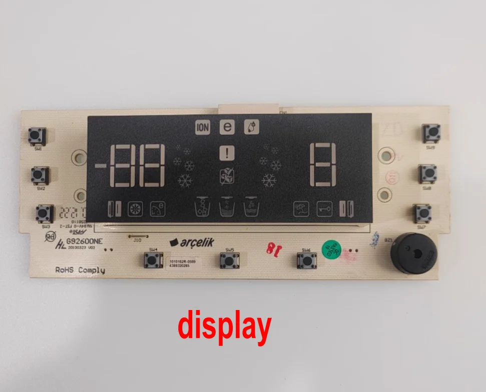 Новый дисплей платы питания холодильника Beile Blomberg KWD9440XA 4335650285 4389320285 4351910185   G92600NE GNEV322X