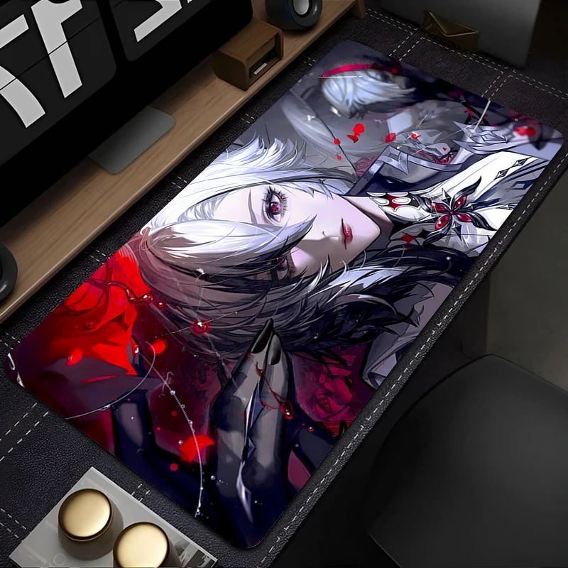 

Genshin Impact Arlecchino Mousepad New MousePads Keyboard Pad Mouse Mat Gamer Soft Office Carpet Table Mat Desktop Big Mouse Pad