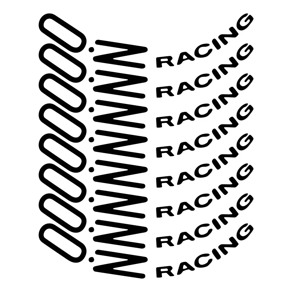 For OZ Racing Reflective Car Wheel Hub Stickers Universal Auto Rim Stripe Tire Wheel Ring Accessories Decals