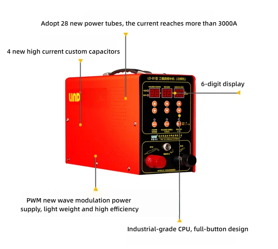 2025 Hot Sale LD-B1 Cold Welding Machine for Damaged Mould Adapt to Kinds of Mold Repairing Welding Iron Welder