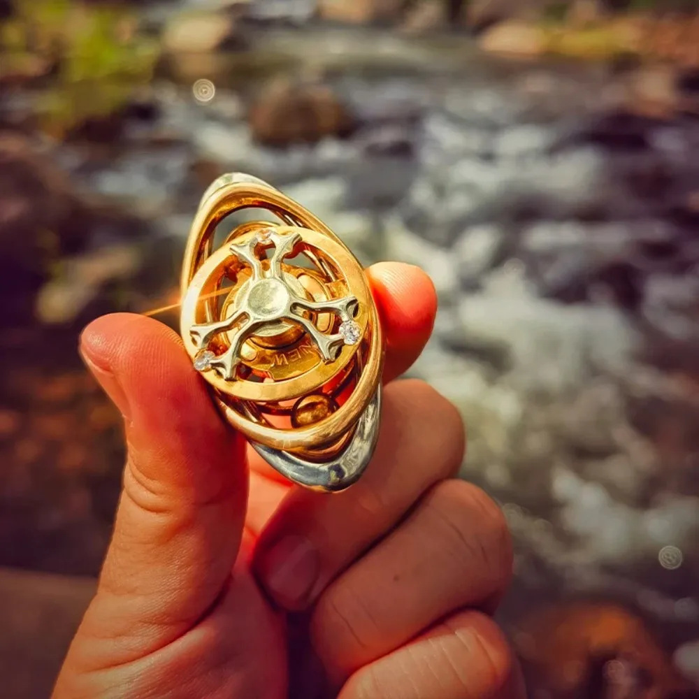 NEW EDC HUAN Fidget Spinner Brass Stainless Steel Fidgeting Spinners Anxiety Relief Gadgets Original Designs Fidget Toys Adults