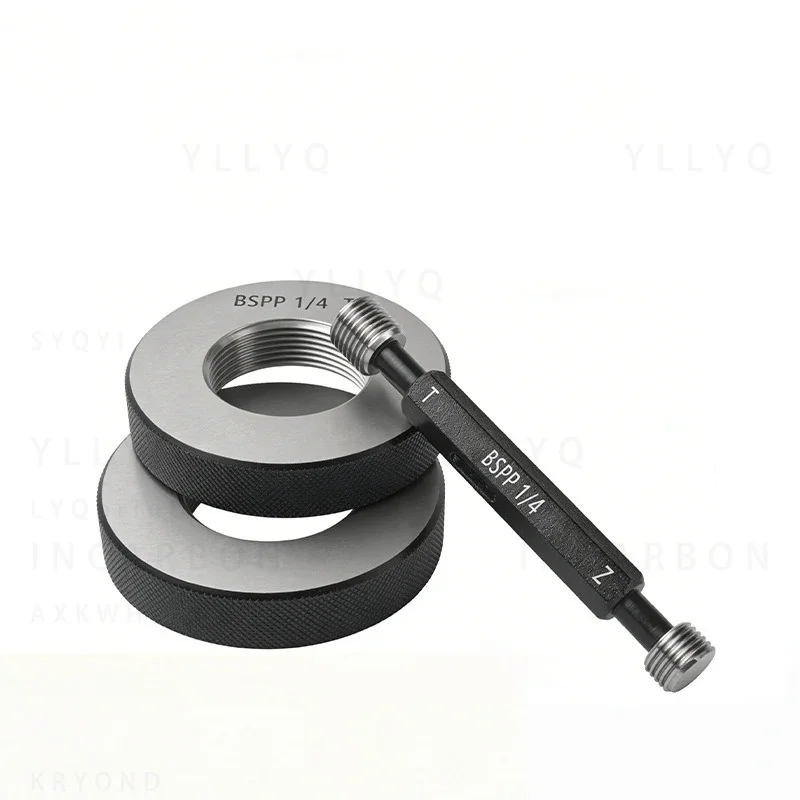 1PCS BSPP Taper Pipe Thread Plug Ring Gauge Measure Tool BSPP 1/16 1/8 1/4 3/8 1/2 3/4 1''-- 1''1/4 1''1/2 2''-- 2''1/2 3''--