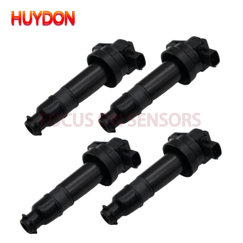 

4 шт. 27301-2B010 свеча зажигания катушки зажигания для Hyundai Accent Veloster Kia Rio Soul 1,6 л 27300-2B010 27301-2B000 0986221063