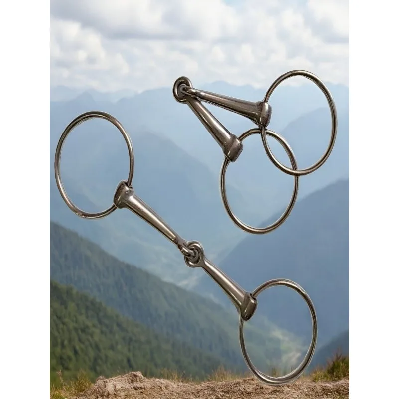 Horse Bit O-type Armature Equestrian Nickel-plated Mouth Plug Harness Accessories