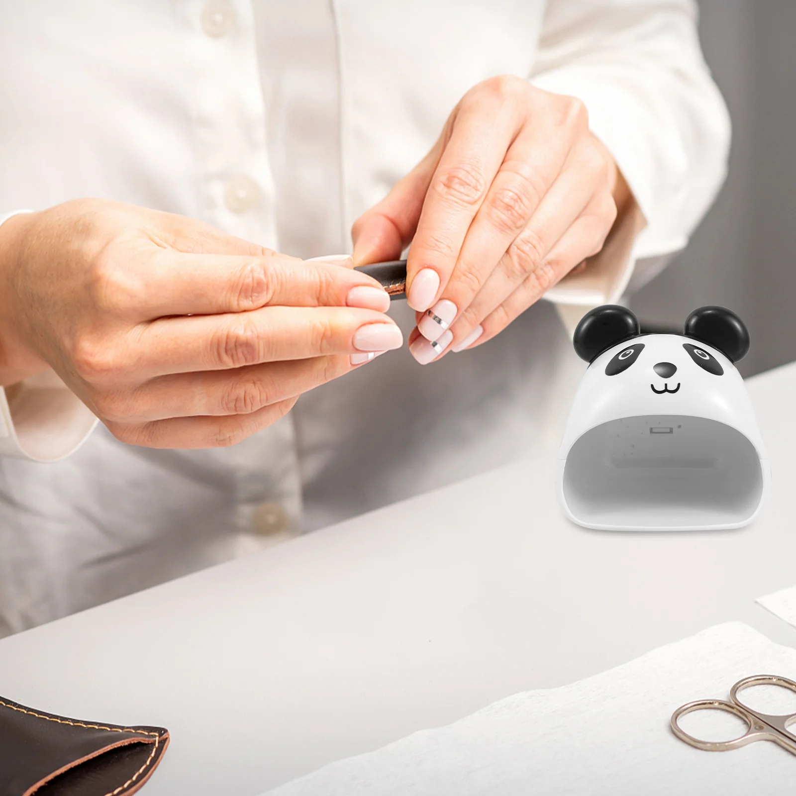 

Portable USB Panda Nail Lamp Single Finger Mini Nail Dryer Quick Drying Gel Polish Light for Nails Manicure Lamp for Nails Table