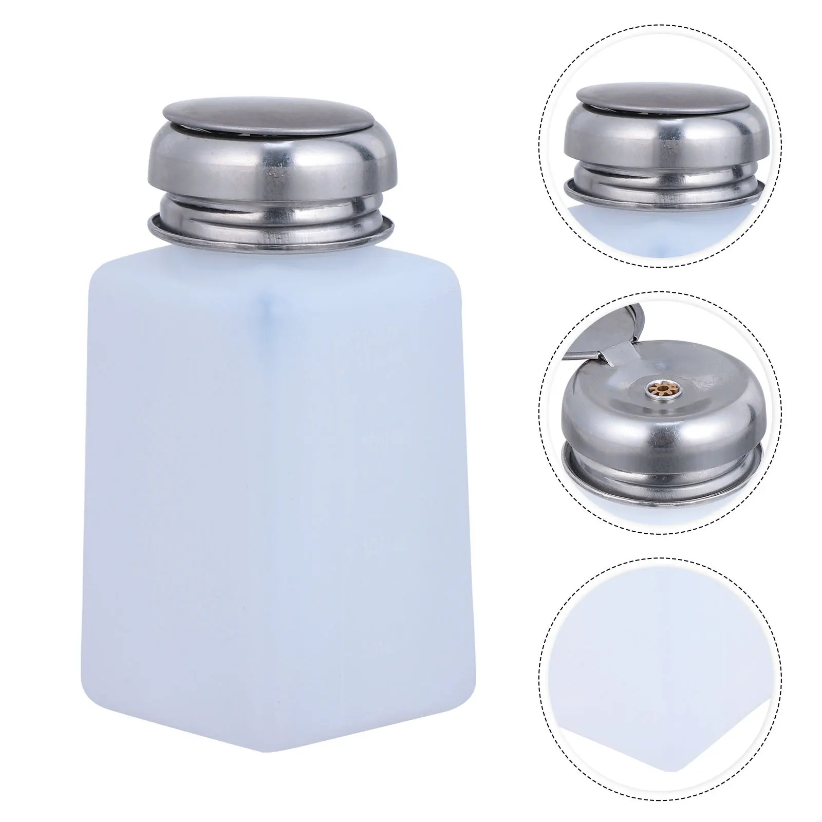 5 pcs Press Type Alcohol Bottle Anti-Static Durable Plastic Container For Laboratory Industrial Use Wash Bottle Empty Filling
