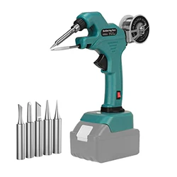 Ferro de solda sem fio para Makita, Kit Welding Gun, alimentação automática, sem bateria, 5pcs pontas de solda, bateria 18V, 30W