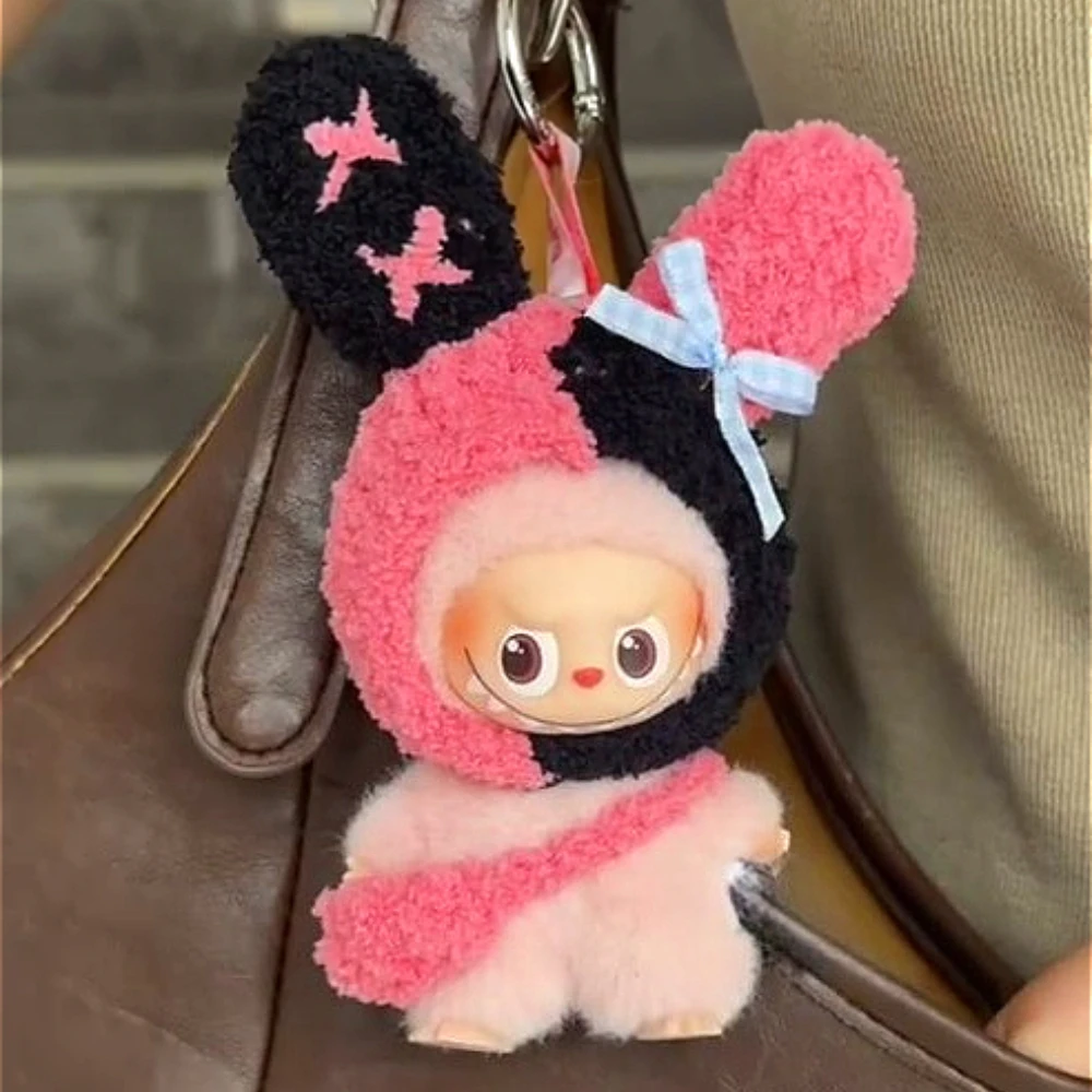 ชุดตุ๊กตา Labubu 4.0 รุ่นดั้งเดิม ลายกระต่ายเท่ห์ ตัวตลก กุ้งหลากสี ชุดคริสต์มาส ชุดฤดูหนาว สำหรับตุ๊กตาขนาด 10.5 ซม.