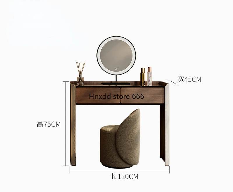 Light luxury high-end makeup table small apartment