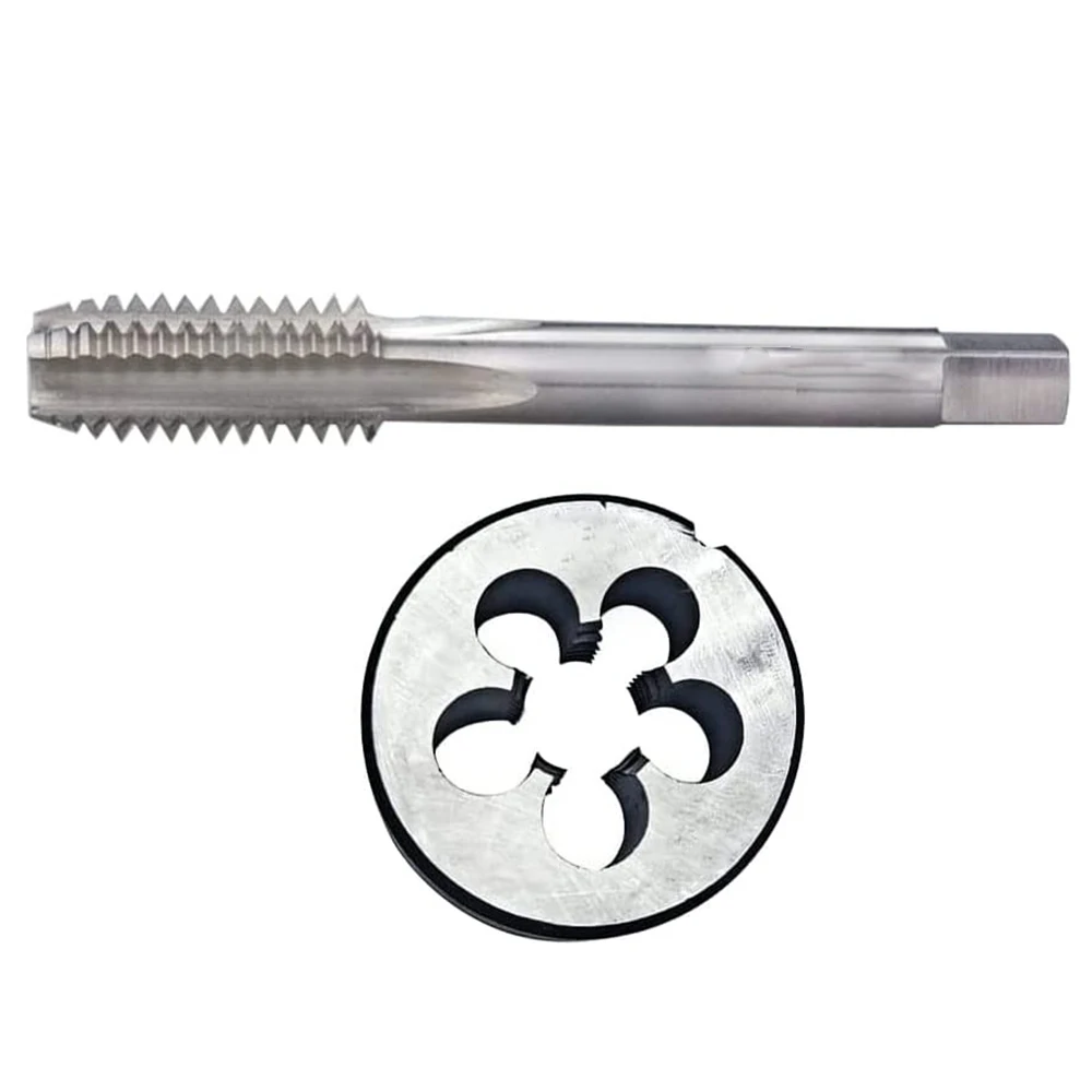 

HUAZHICHUN 1PC 11/2-10UNS Tap + 1PC 11/2-10UNS Die, HSS Tap and Die Set Right Hand Tap