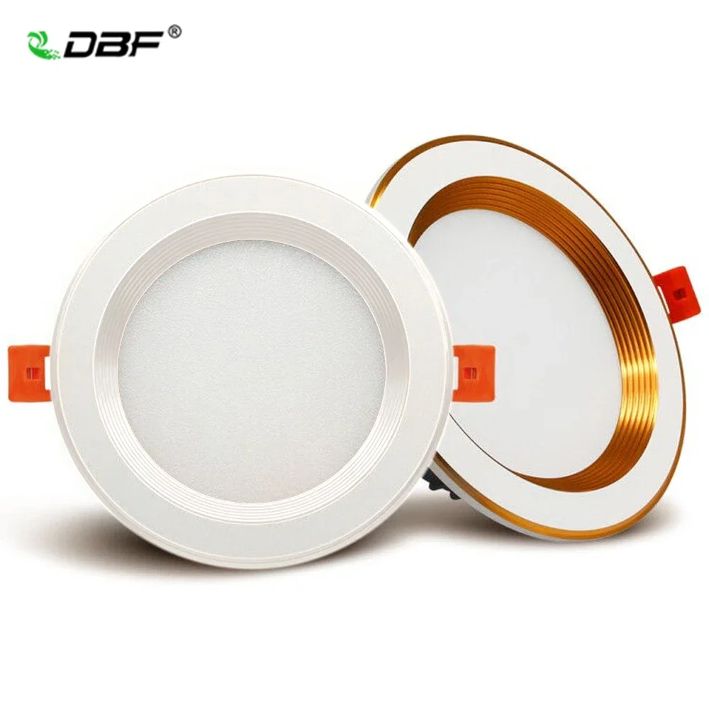 

[DBF]Round Ceiling Recessed LED Downlight Dimmable 7W 10W 12W LED Ceiling Spot Lamp with AC85-265V LED Driver for Kitchen Living