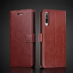 Card Holder Cover Case for Huawei P Smart Pro / P Smart 2019 Pu Leather Flip Cover Retro Wallet Phone Case Business Fundas Coque