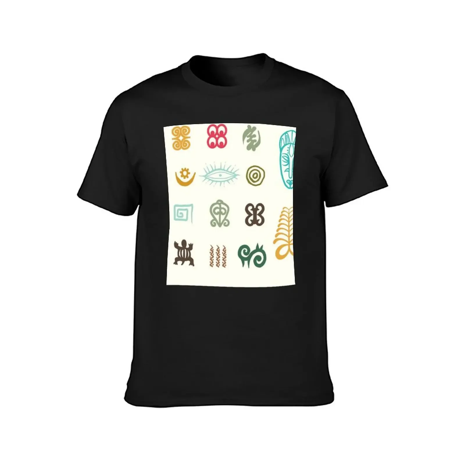 Adinkra Symbols T-Shirt blacks hippie clothes sports fans vintage t shirt men