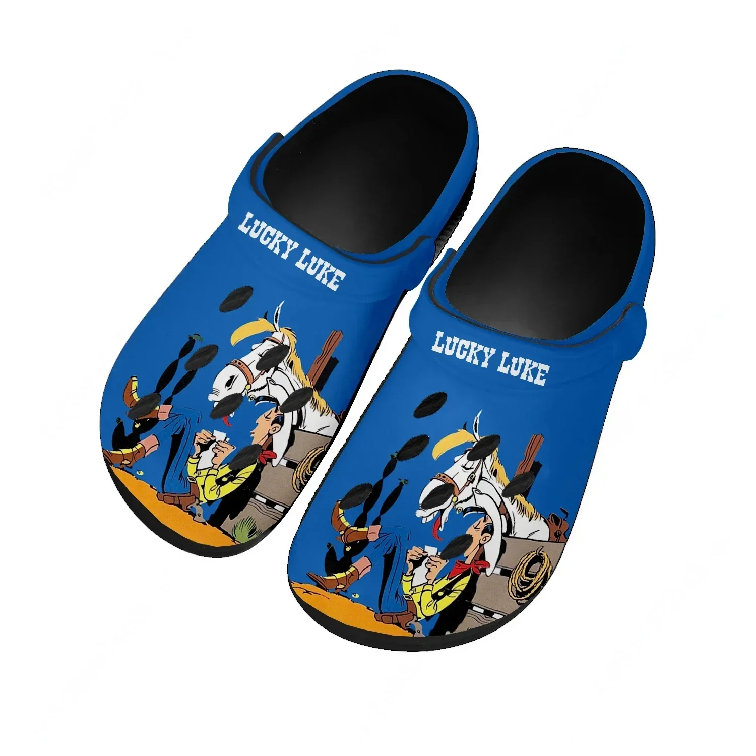 Lucky Luke Water Shoes Mens Womens Comfortable Fashion Home Garden Clogs Customizd Sandals Beach Breathable Hole Slippers