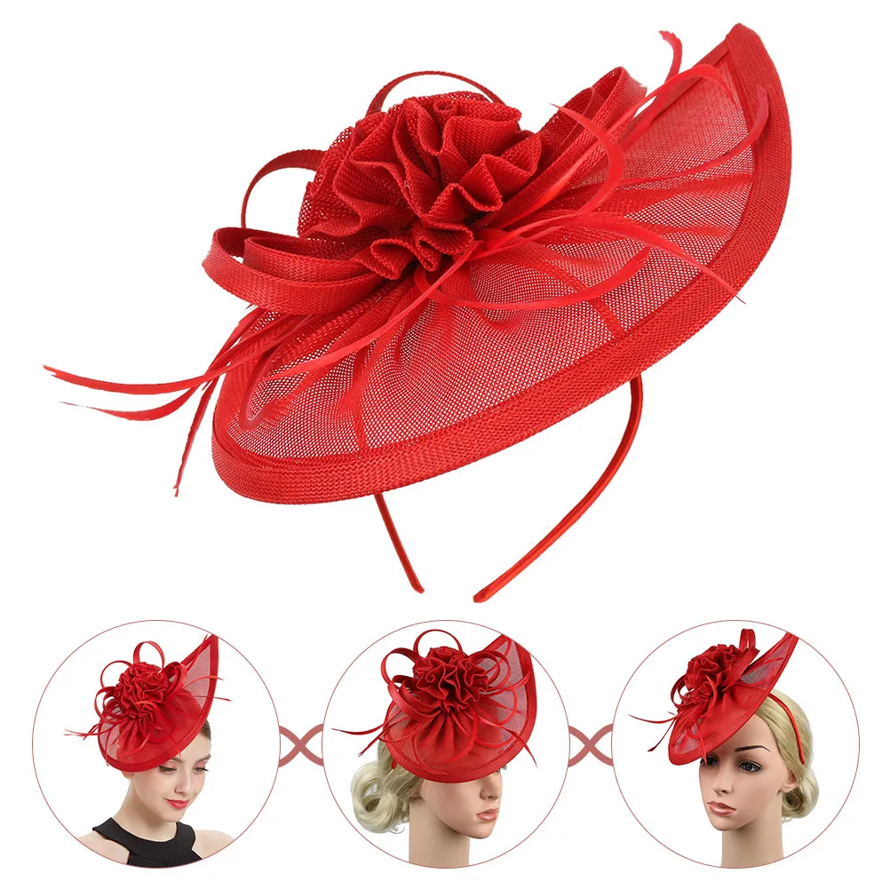 

Ретро-повязка на голову в стиле фасцинатор для женщин, элегантный головной убор с сетчатой вуалью, аксессуар для волос, для свадьбы, невесты, подружки невесты, чаепития, коктейльной вечеринки