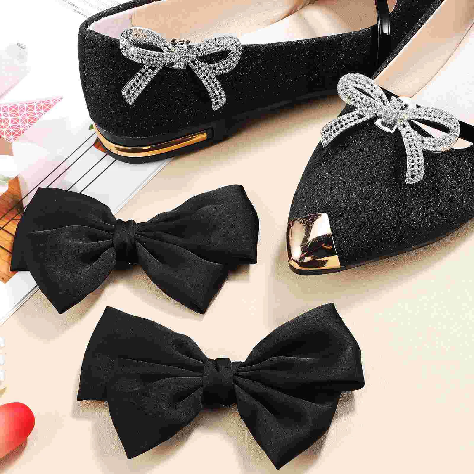 4 Uds. De otros electrodomésticos de orden y a prueba de polvo, Clip para zapatos con lazo, hebillas de tacones para mujer, Clips de joyería de Metal para