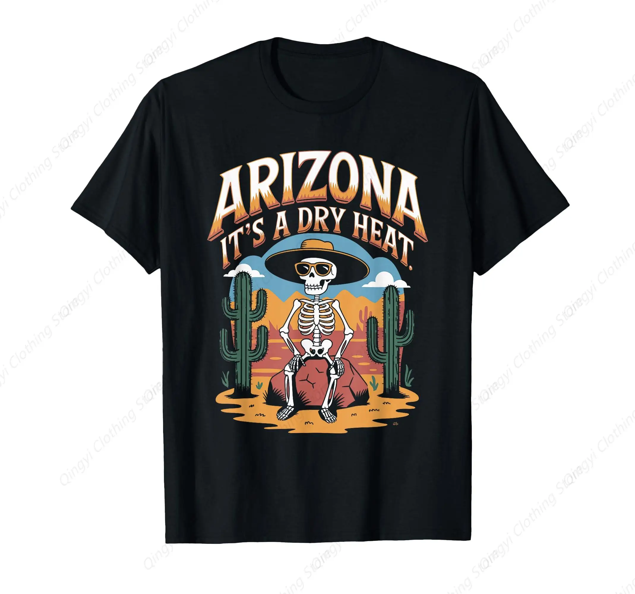 

Funny Arizona Dry Heat Skeleton Art T-Shirt