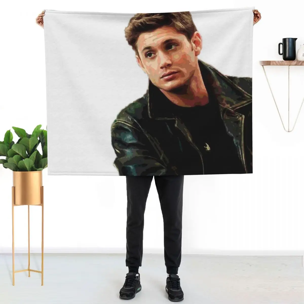 Dean Winchester Throw Blanket Stuffeds Multi-Purpose Sofa Quilt Extra Large Throw Flannel Thin Blankets