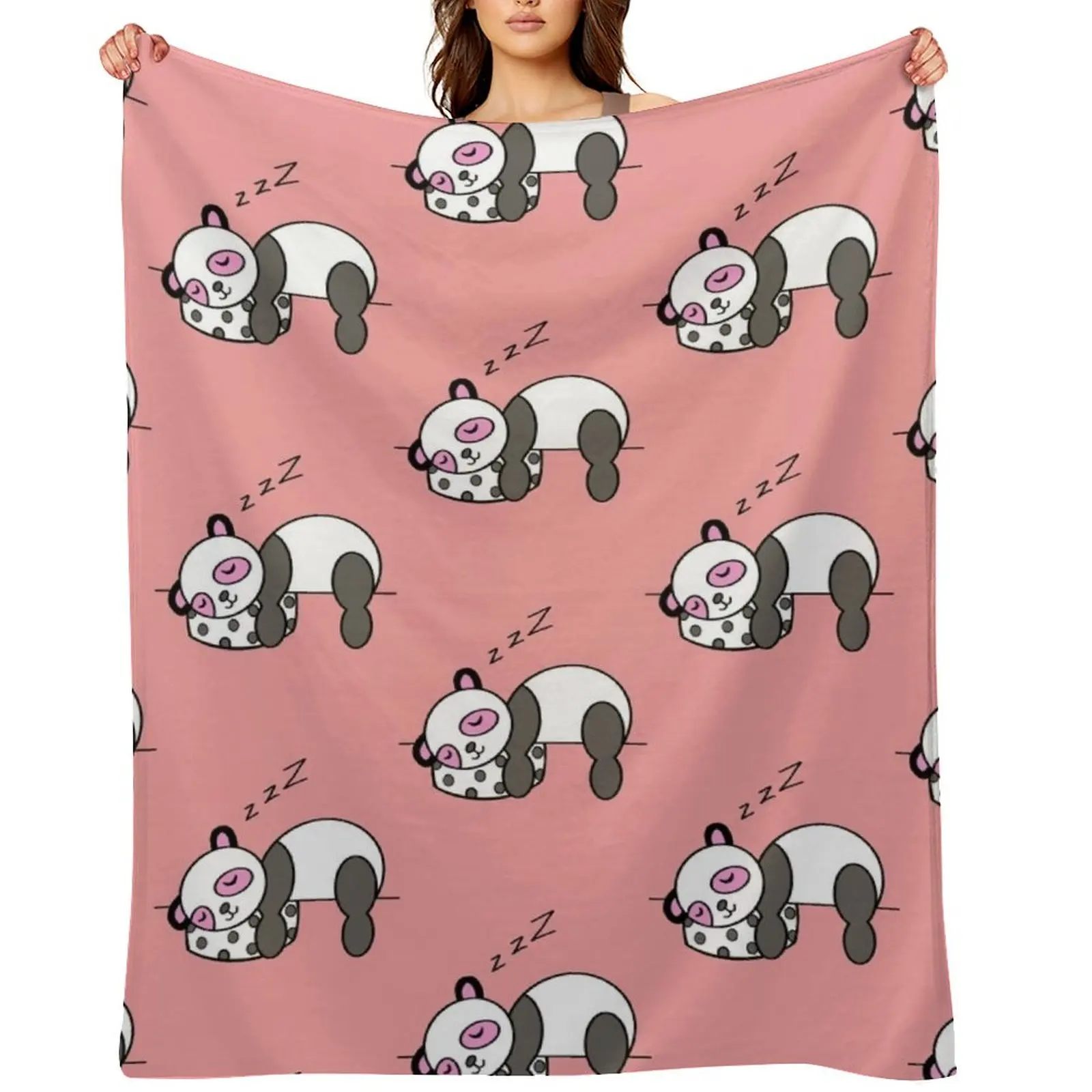 

Cute panda nap Throw Blanket Tourist Designers Soft Plush Plaid Softest Blankets