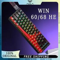 AULA WIN60 WIN68 HE MAX Magnetic Switch Mechanical Keyboard 8K Polling Rate RT E-sports Gaming Keyboard Custom PC Accessories