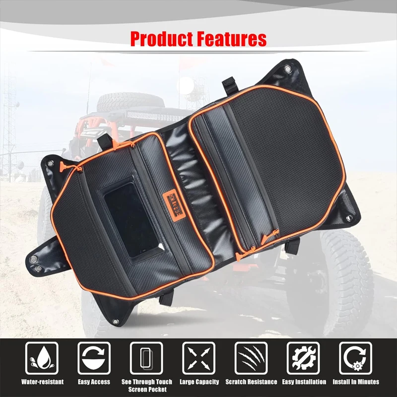 Bolsas de almacenamiento impermeables para techo, accesorios UTV, se adapta a Can Am Maverick X3, 2017, 2018, 2019, 2020