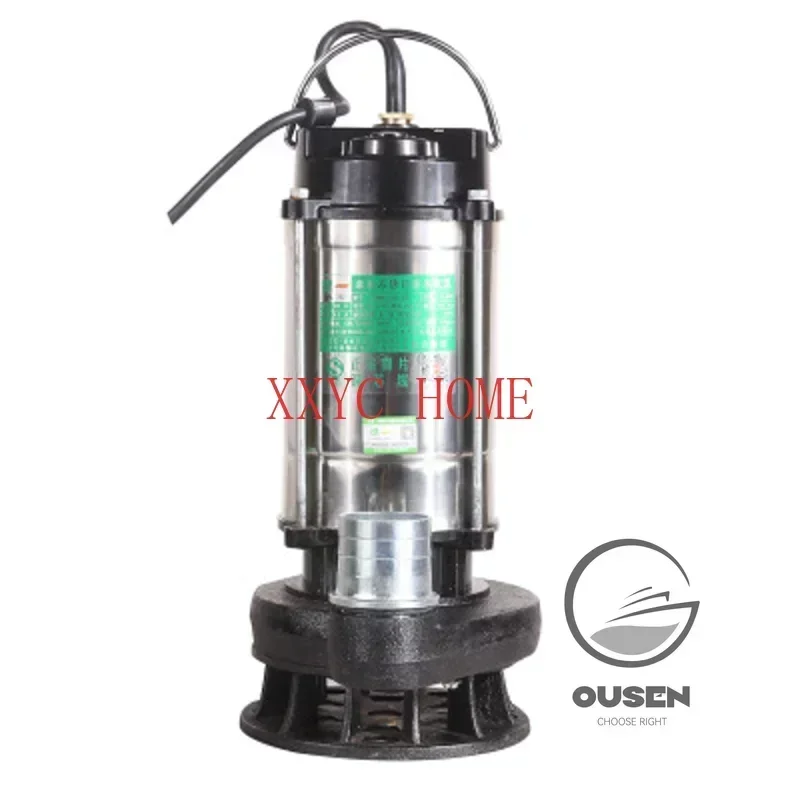 

220V Stainless Steel Submersible Pump Agricultural Pumping Garden Tools Underwater Sewage Self-priming Pump Drainage Lrrigation