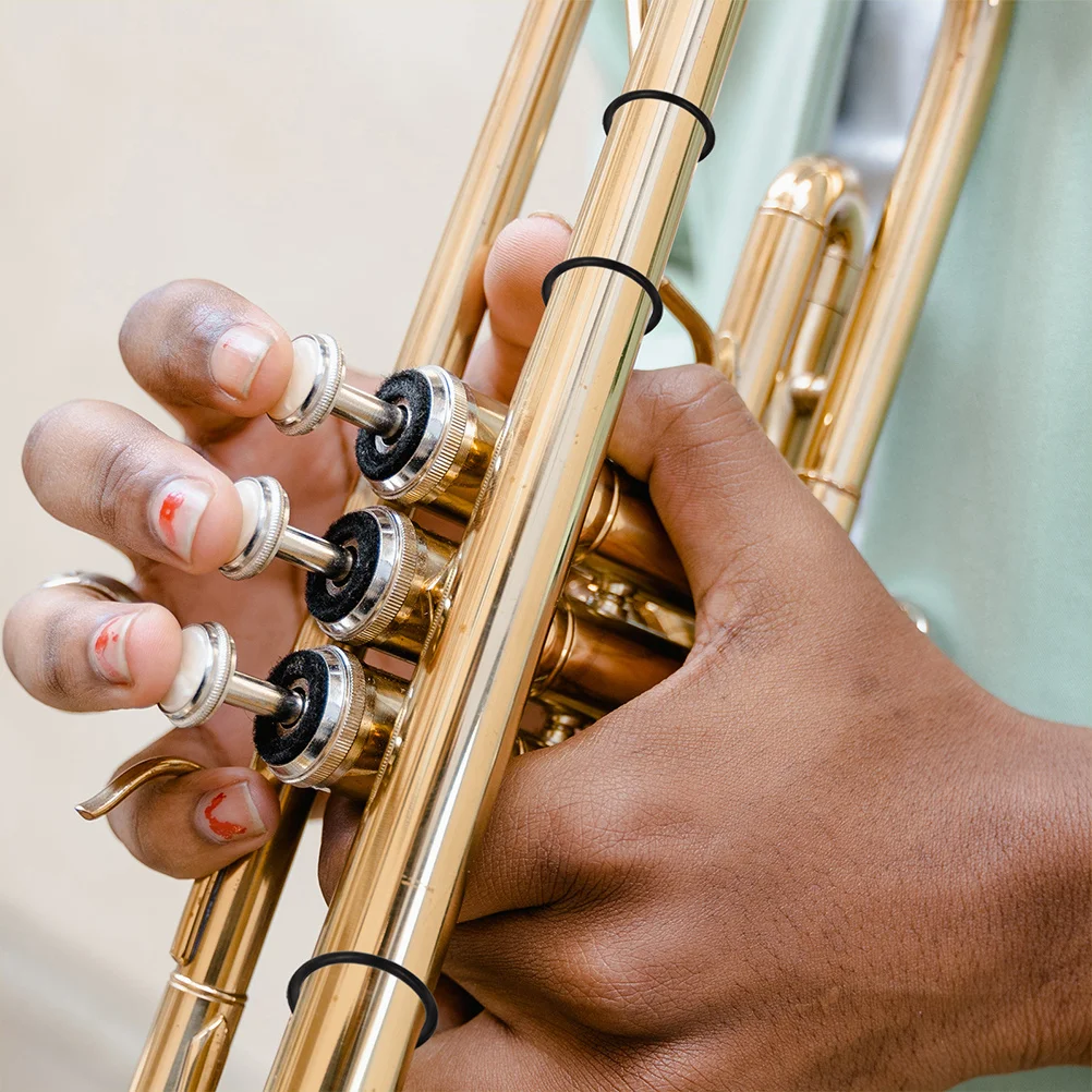 

30Pcs Rubber Rings for Trumpet High Efficiency Muting Soundproofing Ideal Practice Performance Recording Trumpet Instrument